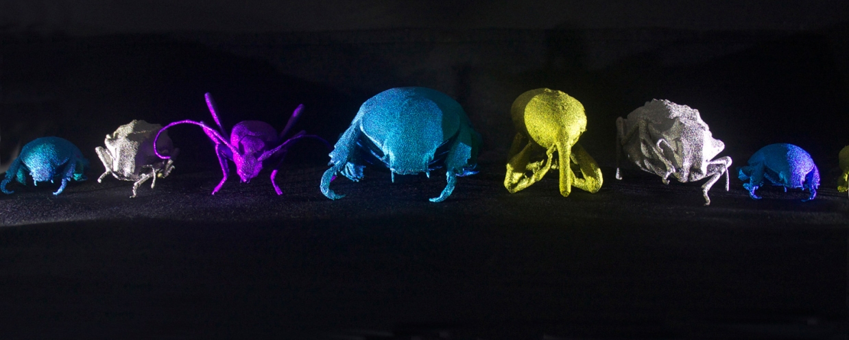 3D Printed Titanium Insects